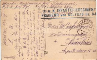 1917 Dr. v. Eccher, Oberst / WWI Austro-Hungarian K.u.K. military art postcard + "K.u.K. Infant...