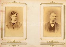 cca 1860-1870 Borsos és Doctor műtermében készült vizitkártya gyűjtemény. Összesen 41 db, részben fe...