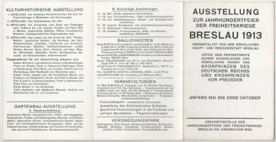 1913 Wroclaw, Breslau; Ausstellung zur Jahrhundertfeier der Freiheitskriege / Exhibition to mark the...