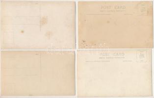 7 db régi vadász fotó képeslap / 7 pre-1945 photo postcards of hunters