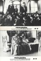 cca 1989 előtt készült, ,,Hideglelés" című lengyel film jelenetei és szereplői, 4 db vintage produkciós filmfotó (vitrinfotó, lobbyfotó) ezüst zselatinos fotópapíron, a használatból eredő (esetleges) kisebb hibákkal, 18x24 cm