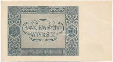 Lengyelország / Német megszállás 1941. 5Zl T:VF Poland / German Occupation 1941. 5 Zlotych C:VF Krau...