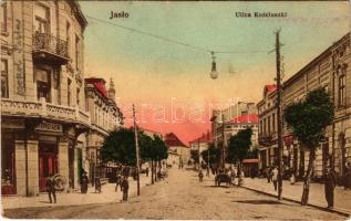 Jaslo, Ulica Kosciuszki / street, shop of Einziger (Rb)