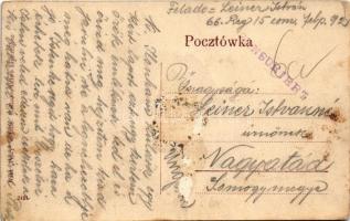 Jaslo, Ulica Kosciuszki / street, shop of Einziger (Rb)