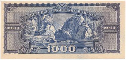 Románia 1950. 1000L "A/1 0105041" T:XF 
Romania 1950. 1000 Lei "A/1 0105041" C:...