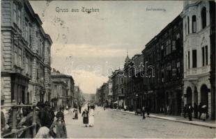 1906 Cieszyn, Teschen; Sachsenberg / Saska Kepa, street