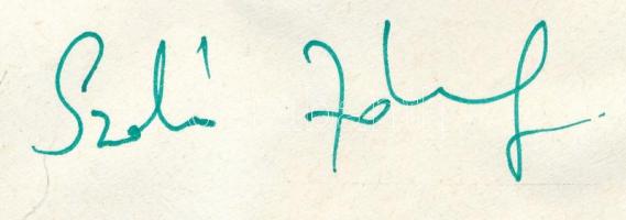 1988 Szabó József úszó olimpiai bajnok autográf aláírása Olimpia FDC-n