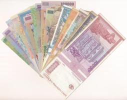 Románia 1991-2005. 1L-100.000L (16db) T:UNC-VG
Romania 1991-2005. 1 Leu - 100.000 Lei (16pcs) C:UNC...
