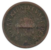 1892KB 2f bronz Körmöcbánya (3,23g) T:F ü. / Hungary 1892KB 2 Fillér bronze Kremnitz (3,23g) C:F ding  Adamo K2