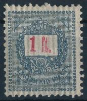 1889 1Ft, fogazás 12 :11 3/4, ferde értékszám (55.000++)