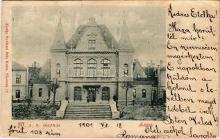 1901 Kassa, Kosice; MÁV indóház, vasútállomás. Nyulászi Béla kiadása / railway station (Rb)