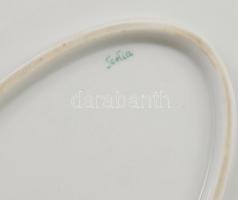 Herendi Tertia 23 darabos étkészlet, 1-1 leveses- és süteményes tál hiánnyal, minimális kopottsággal