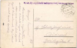 1918 Olkusz, Ogólny widok (EK) + "M. kir. V/I. népfölkelő hadtápzászlóalj Gazdasági hivatal&quo...
