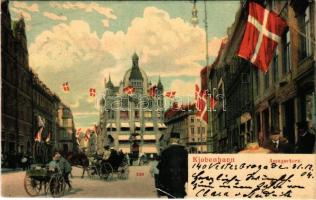 1904 Kobenhavn, Kjobenhavn, Copenhagen; Amagertorv, shop of Th. Gjerulff