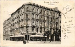 1907 Kobenhavn, Kjobenhavn, Copenhagen; Den ny Braeddehytte F. Nielsen / hotel