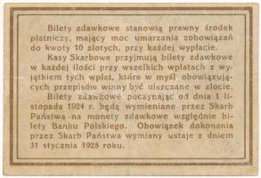 Lengyelország 1924. 10gr T:F
Poland 1924. 10 Groszy C:V:F 
Krause P# 44