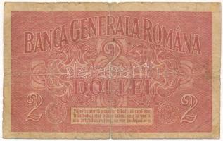 Románia / Német megszállás 1917. 2L kiolvashatatlan felülbélyegzéssel T:VG
Romania / German occupat...