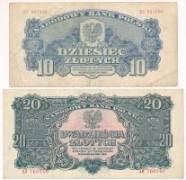 Lengyelország 1944. 10Zl + 20Zl T:F Poland 1944. 10 Zloty + 20 Zlotych C:F