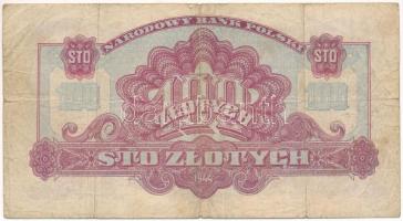 Lengyelország 1944. 100Zl T:F,VG Poland 1944. 100 Zlotych C:F,VG