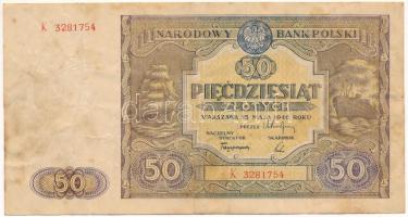 Lengyelország 1946. 50Zl T:F foltos Poland 1946. 50 Zlotych C:F spotted Krause 128