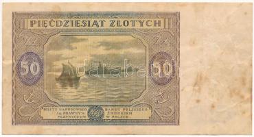 Lengyelország 1946. 50Zl T:F foltos Poland 1946. 50 Zlotych C:F spotted Krause 128