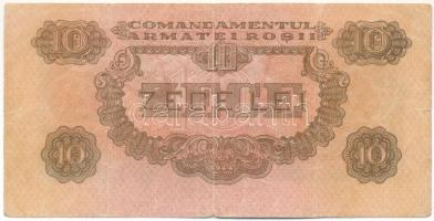 Románia 1944. 10L "CO 027271" "A Vöröshadsereg Parancsnoksága" T:F,VG / Romania ...