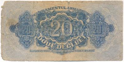 Románia 1944. 20L "BP 869940" "A Vöröshadsereg Parancsnoksága" T:VG anyaghiány /...