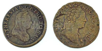 1761K 1kr Cu "Mária Terézia" Körmöcbánya + 1780K 1kr Cu "Mária Terézia" Körmöcbá...