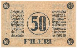 Románia / Temesvár 1919. 50f T:F szép papír
Romania / Timişoara 1919. 50 Fileri C:F fine paper