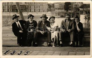 1935 Budapest, Duna-part. photo (EK)