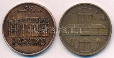 1987. "III. Nemzetközi Ékszer Kiállítás" kétoldalas bronz emlékérem (42,5mm) + Lapis Andrá...