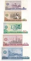 NDK 1971-1975. 5M-100M (5xklf) T:F fine paper
DRG 1971-1975. 5 Mark - 100 Mark (5xdiff) C:F fine pa...