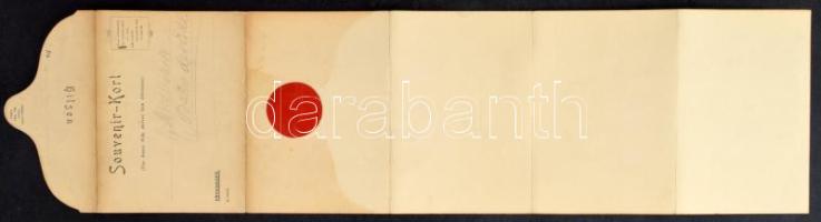 Narvik. Souvenir-Kort (Jernbanestation) / 5-tiled folding leporellocard: railway station