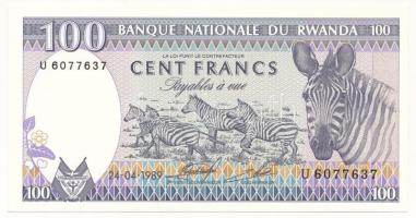 Ruanda 1989. 100Fr T:UNC Rwanda 1989. 100 Francs C:UNC Krause P#19