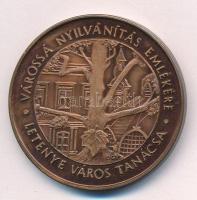 Bognár György (1944-) 1989. "Letenye / Várossá nyilvánítás emlékére - Letenye város tanácsa&quo...