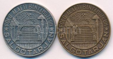 ~1960-1970. "Nógrádi szénbányák 1861 / Föld Alatti Bányamúzeum, Salgótarján" bronz és ezüs...