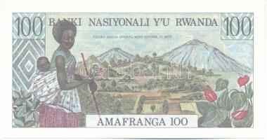Ruanda 1978. 100Fr "BA478190" T:UNC,AU / Rwanda 1978. 100 Francs "BA478190" C:UN...