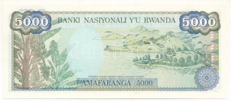 Ruanda 1988. 5000Fr T:UNC,AU 
Rwanda 1988. 5000 Francs C:UNC,AU
Krause P#22