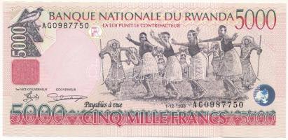 Ruanda 1998. 5000Fr T:UNC,AU  Rwanda 1998. 5000 Francs C:UNC,AU Krause P#28