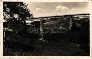 1940 Kisszolyva, Szkotárszke, Skotarska; Volóc környéke, Vasúti híd, viadukt / railway bridge, viaduct (fl)