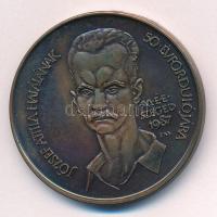 Fritz Mihály (1947-) 1987. "József Attila halálának 50. évfordulója - MÉE Szeged" kétoldalas bronz emlékérem (42,5mm) T:AU