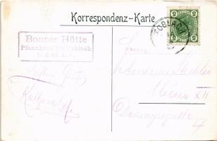 Corno di Fana, Pfannhorn (Südtirol); Gruss von der Bonner Hütte, Blick auf die Ampezzaner Dolomiten ...