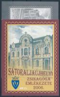 2006 Sátoraljaújhely zsinagóga emlékív pár, azonos 000486 sorszámmal