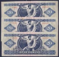 1980. 20Ft (3x) T:II,II/III+