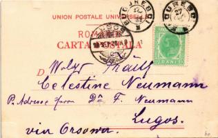 1898 (Vorläufer) Salutari din Romania. Palaturile Printului Stirbey - Campina, Bucuresci, Bufta / Pa...