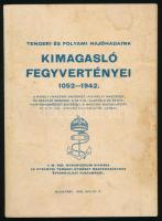 Dezsény Miklós: Tengeri és folyami hajóhadaink kimagasló fegyvertényei. 1052-1942. A királyi magyar hajósnép, a királyi naszádos és csajkás seregek, a cs. kir., illetve a cs. és kir. Haditengerészet egységei, a magyar hadihajózás és a m. kir. honvéd folyamierők harcai. M. Kir. Hadimúzeum kiadványai XIII. Bp., 1942., M. Kir. Állami Nyomda, 203 p. Kiadói papírkötés, foltos borítóval, az utolsó lapon ceruzás jelölésekkel.