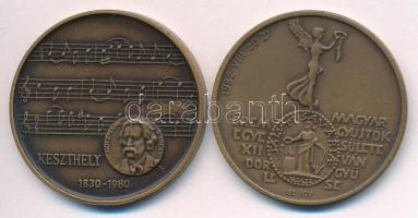 Képíró Zoltán (1944-1981) 1980. "MÉE X. Vándorgyűlése - Keszthely / Goldmark Károly" bronz...