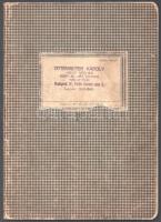 cca 1930-1956 Ottenreiter Károly (1874-?) kesztyű és bőrgyáros 3 naplója. Rendkívül alapos, és részl...