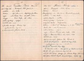 cca 1930-1956 Ottenreiter Károly (1874-?) kesztyű és bőrgyáros 3 naplója. Rendkívül alapos, és részl...