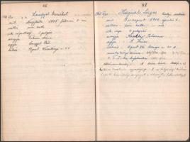 cca 1930-1956 Ottenreiter Károly (1874-?) kesztyű és bőrgyáros 3 naplója. Rendkívül alapos, és részl...